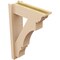 Ekena Millwork 5 1/2-in W x 16-in D x 24-in H Balboa Trad Rough Cedar Woodgrain TimberThane Outlooker, Primed Tan OUTUR055X16X24BOA04RCPR - alternate 6